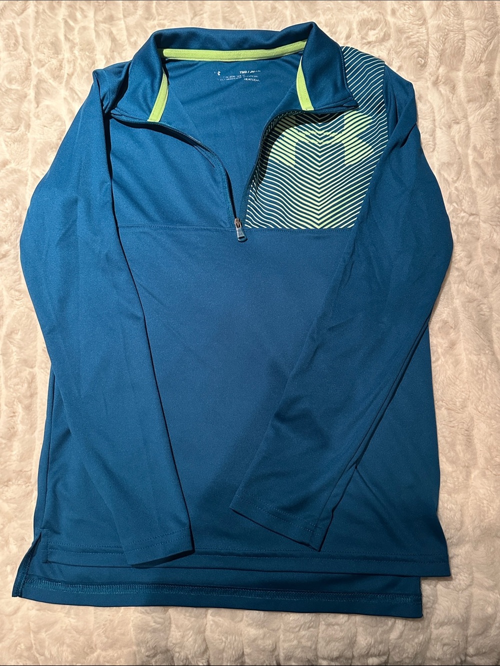 Teal Quarter-Zip long sleeve